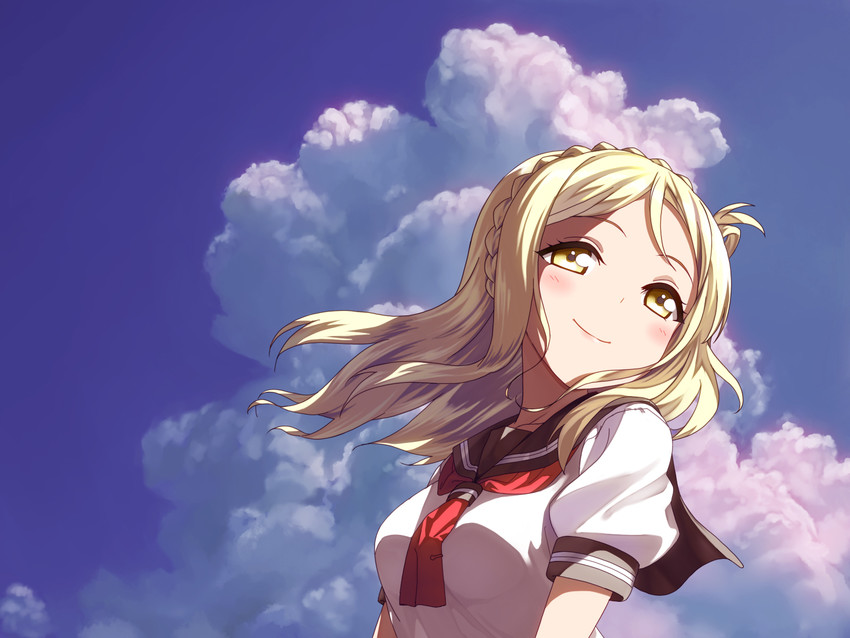 ohara mari (love live! and 1 more) drawn by ryougen