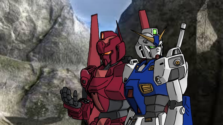 gundam alex and zero shiki (gundam and 4 more)