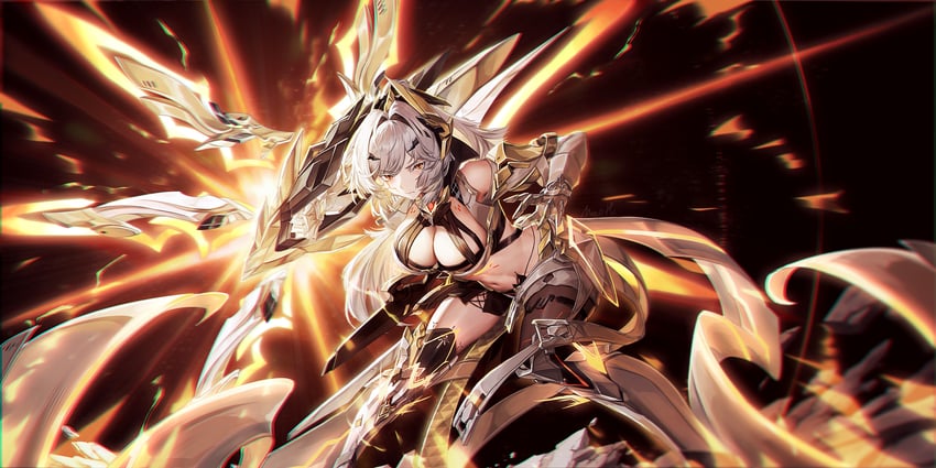 erdos helia (honkai and 1 more) drawn by maoh_yueer