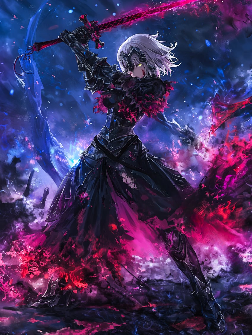 jeanne d'arc alter (fate and 1 more) drawn by koko_0316a