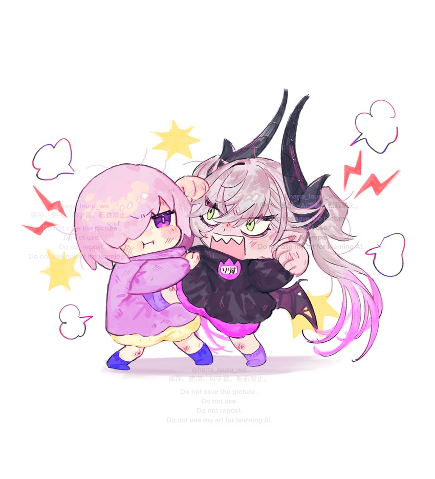 mash kyrielight and lilith (fate and 1 more) drawn by sugomori_tsuru_(hana_tsuru_wo)