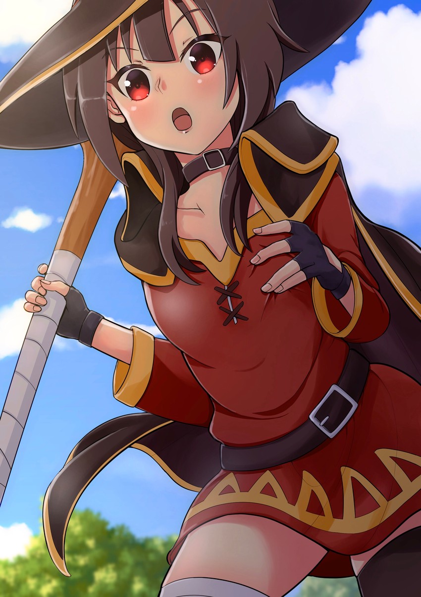 megumin (kono subarashii sekai ni shukufuku wo!) drawn by kwrrrrrr