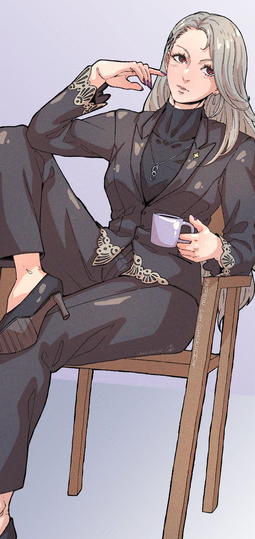 niijima sae (persona and 1 more) drawn by chuckuddin
