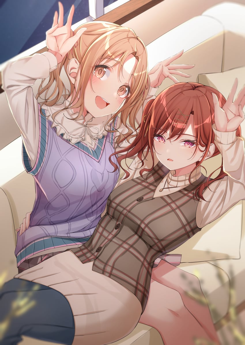 higuchi madoka and ichikawa hinana (idolmaster and 1 more) drawn by kunimine_yuzuki