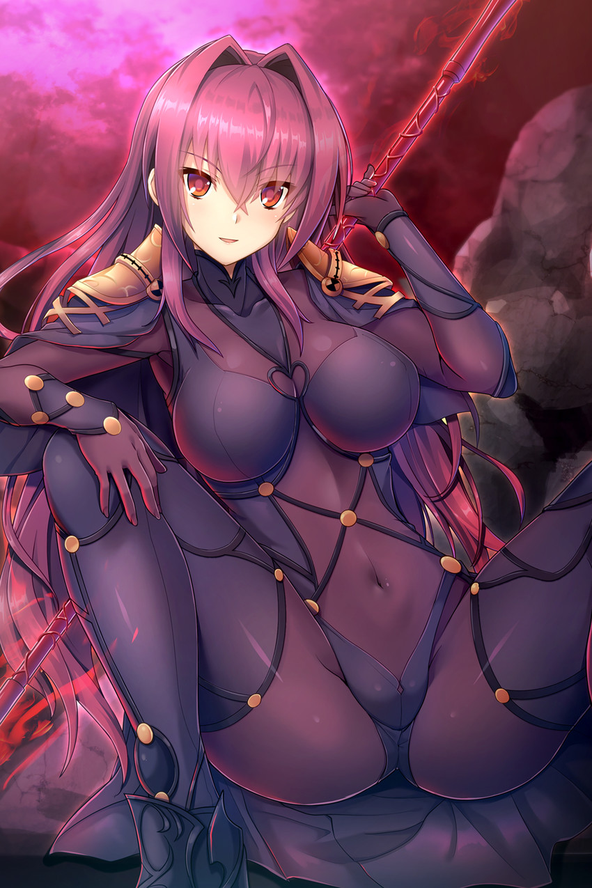 scathach (fate and 1 more) drawn by samoore