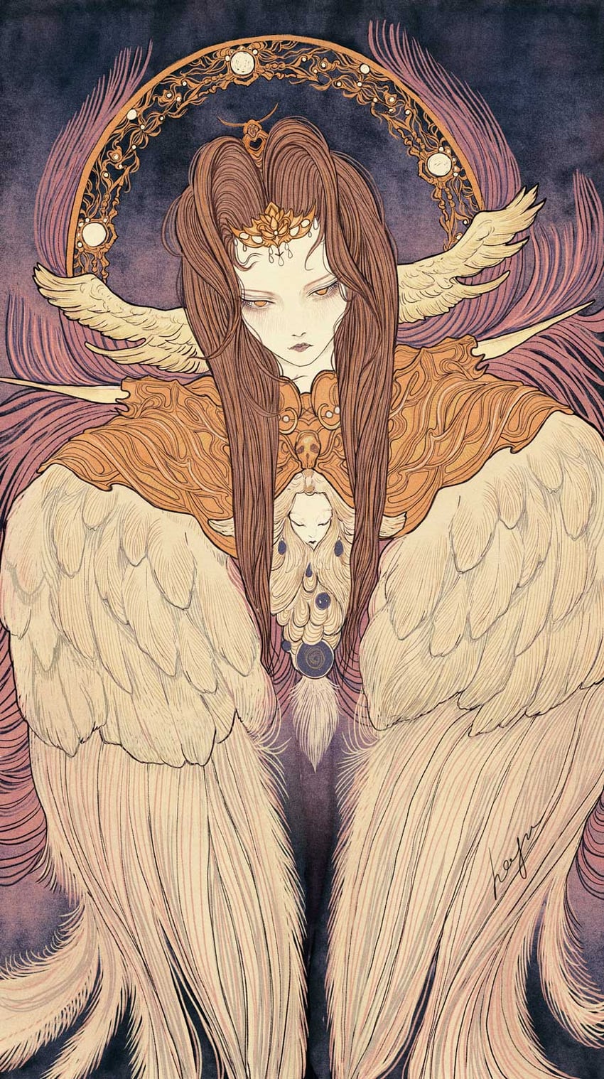 the endsinger (final fantasy and 1 more) drawn by hagushka