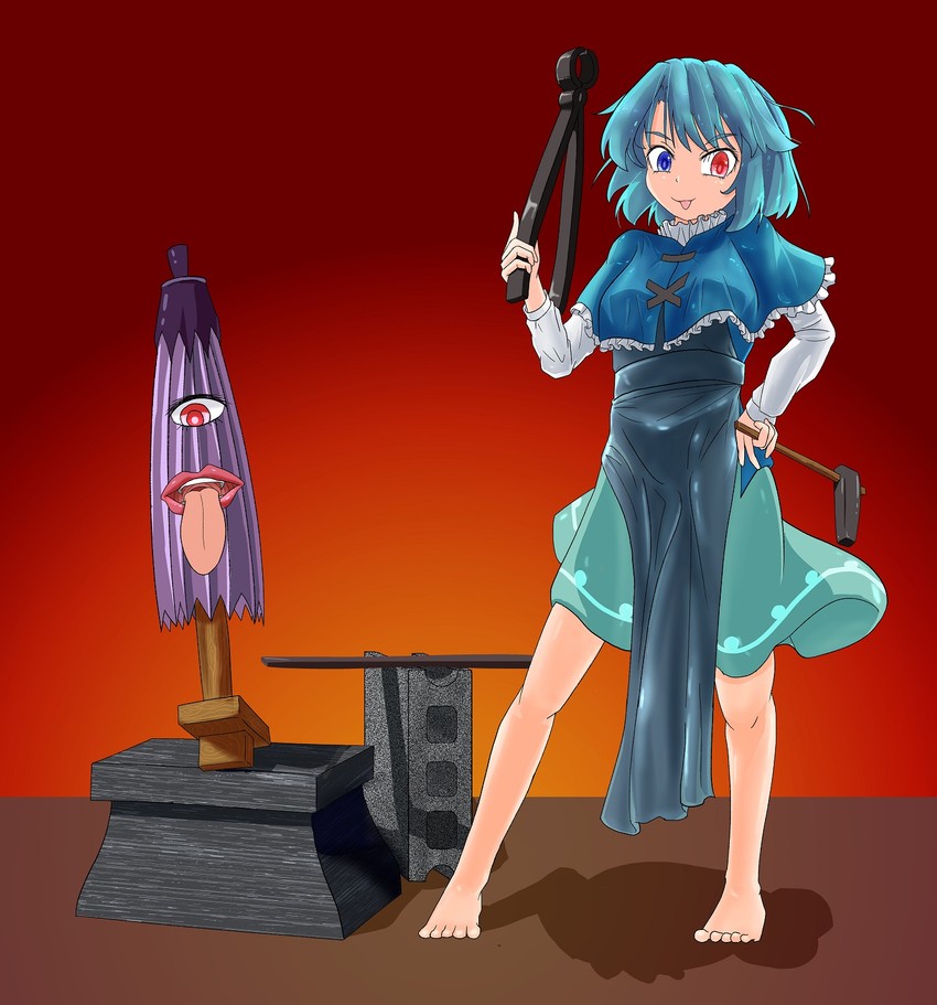 tatara kogasa (touhou) drawn by reform_(tayo_reform)
