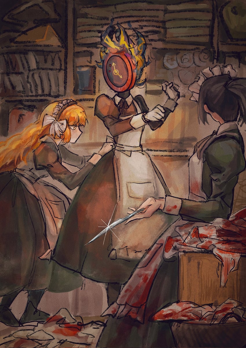 ishmael, ryoshu, and dante (project moon and 1 more) drawn by yuanbuzhi