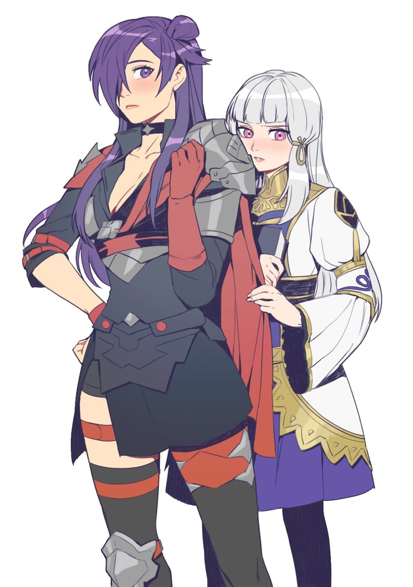 lysithea von ordelia and female shez (fire emblem and 2 more) drawn by radiostarkiller