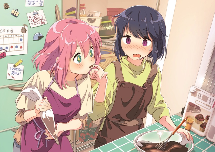 shima rin and kagamihara nadeshiko (yurucamp) drawn by ichimi_renge