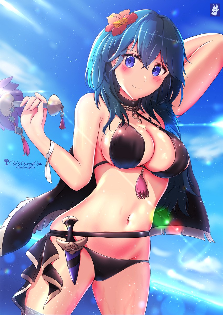 female byleth (fire emblem and 2 more) drawn by chinchongcha