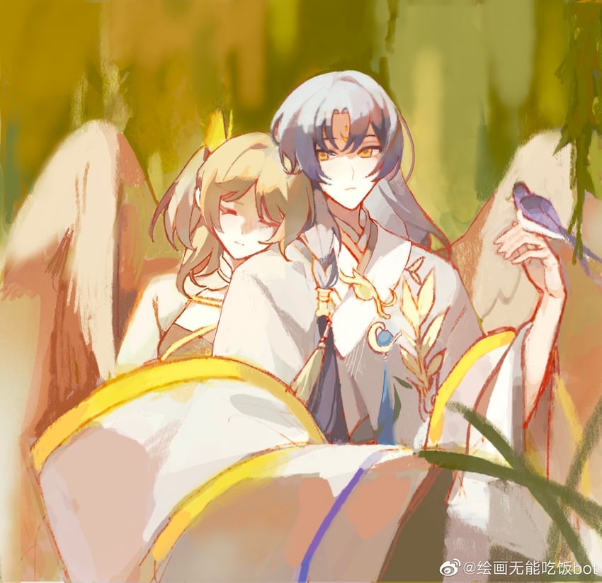 female master and swallow bun (the tale of food) drawn by huihua_wuneng_chifan_bot