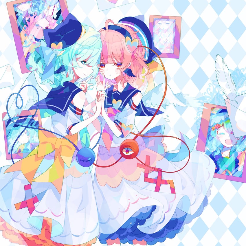 komeiji koishi and komeiji satori (touhou) drawn by umemaro_(siona0908)