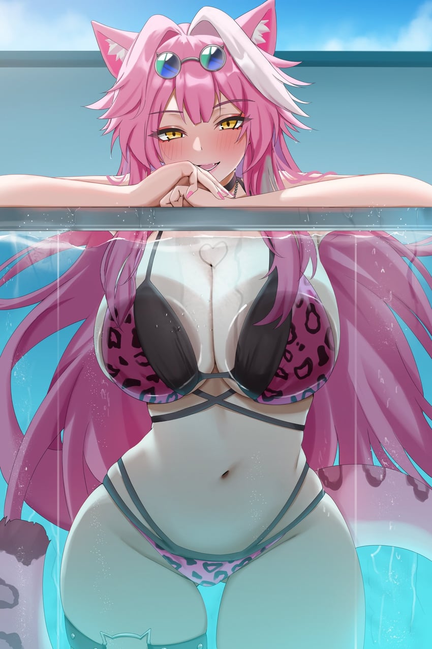 raora panthera (hololive and 1 more) drawn by yobi_(ybpac18)