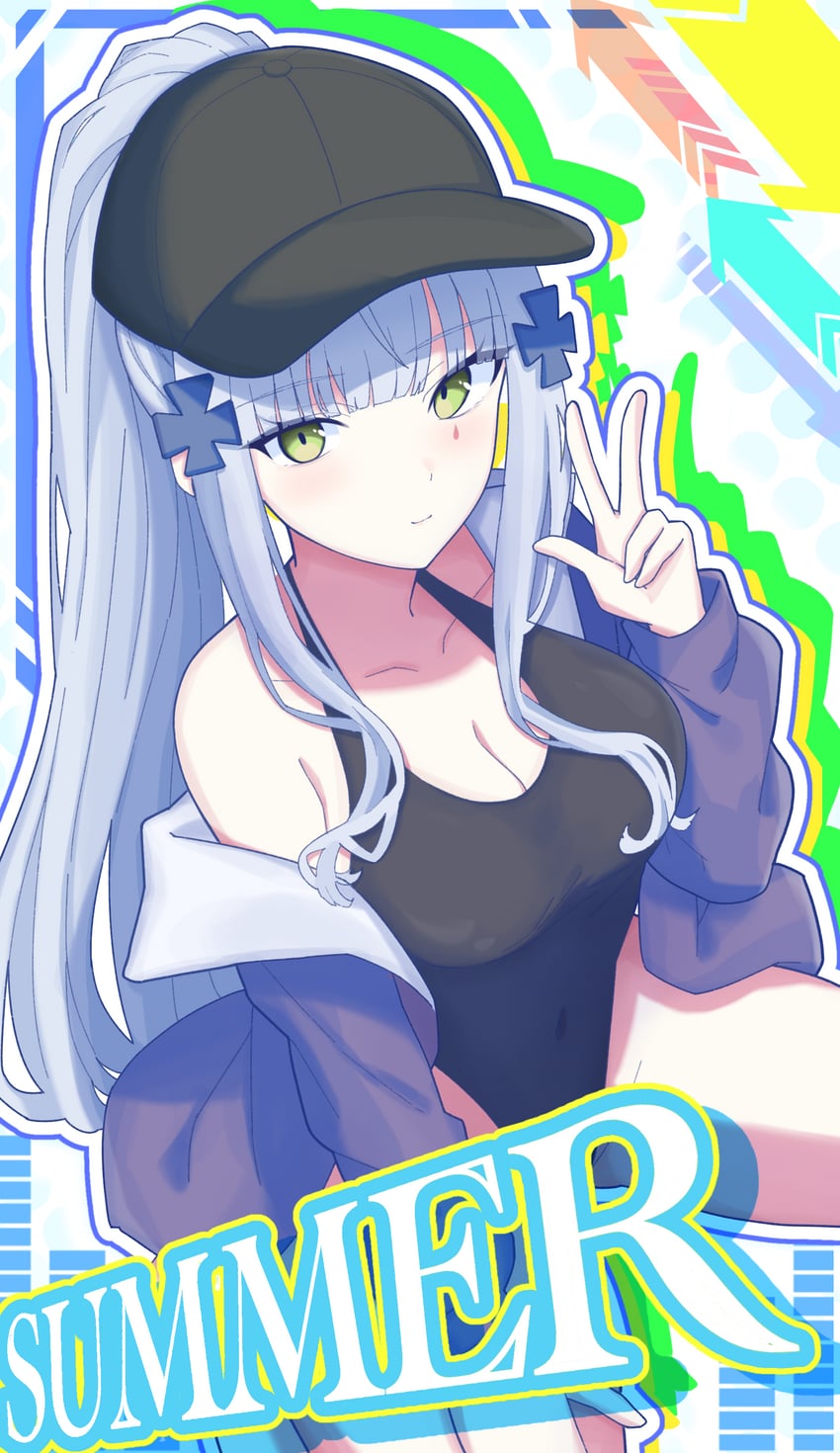 hk416 and klukai (girls' frontline and 1 more) drawn by uchikata_takeaki