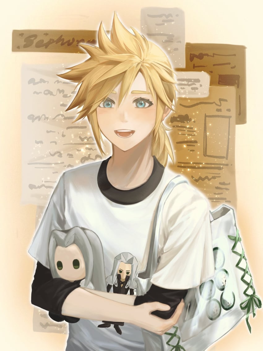 cloud strife and sephiroth (final fantasy and 1 more) drawn by lueeeee