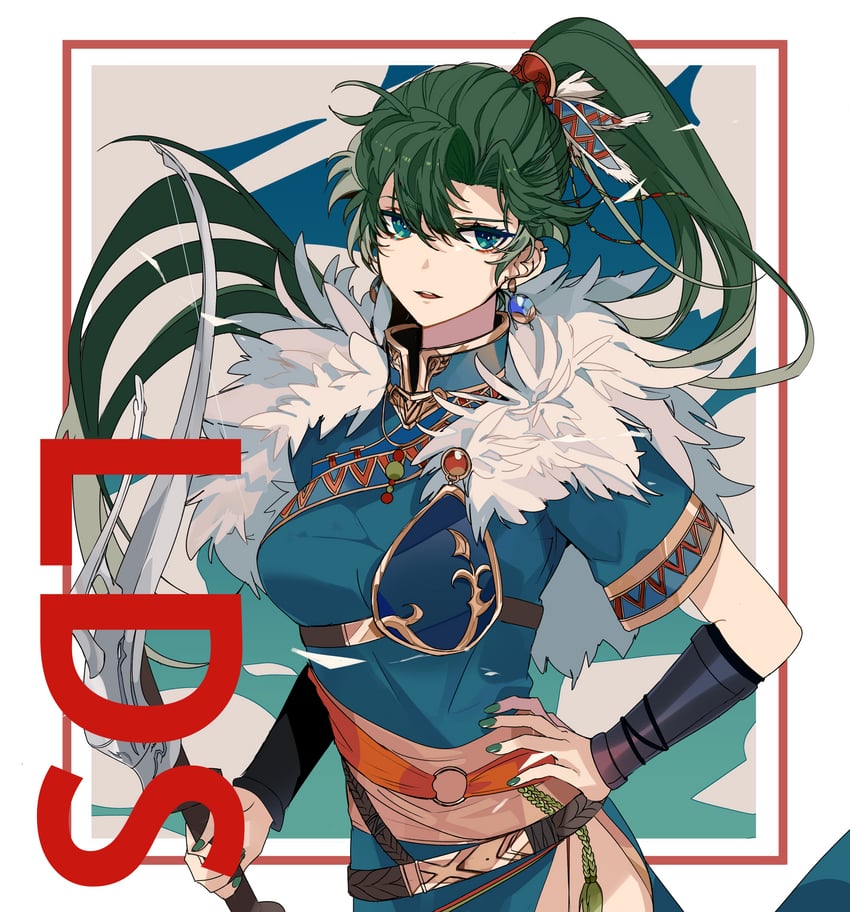lyn (fire emblem and 2 more) drawn by kazuha_(kazuha1003)