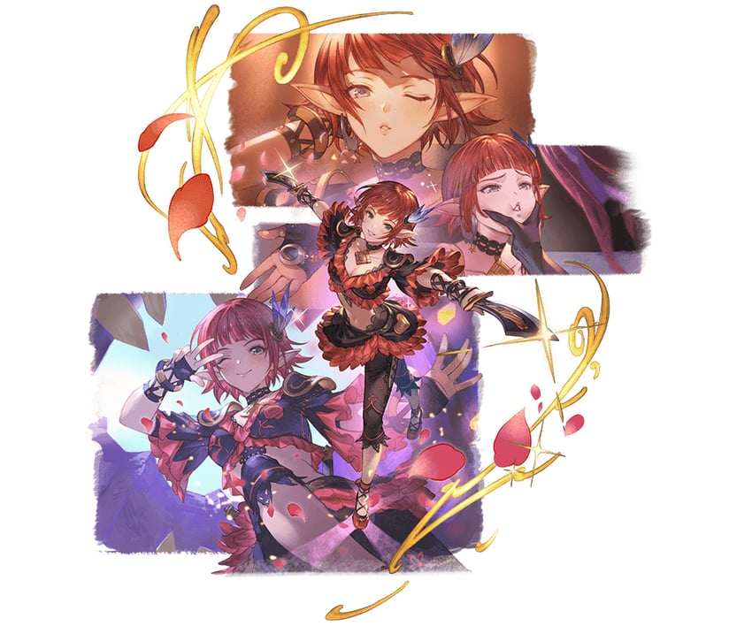lilisette and lady lilith (final fantasy and 2 more) drawn by minaba_hideo
