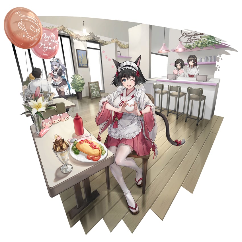 okabe rintarou, shiina mayuri, urushibara luka, hashida itaru, undine, and 1 more (girls' frontline and 2 more)