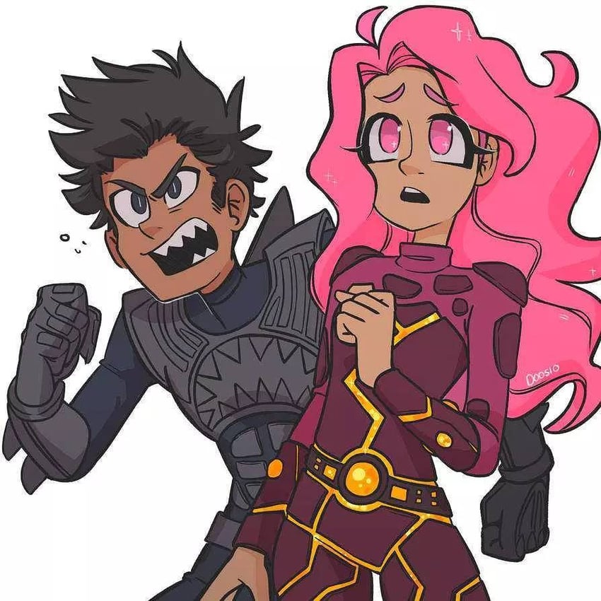 sharkboy and lavagirl (the adventures of sharkboy and lavagirl in 3-d) drawn by doosio