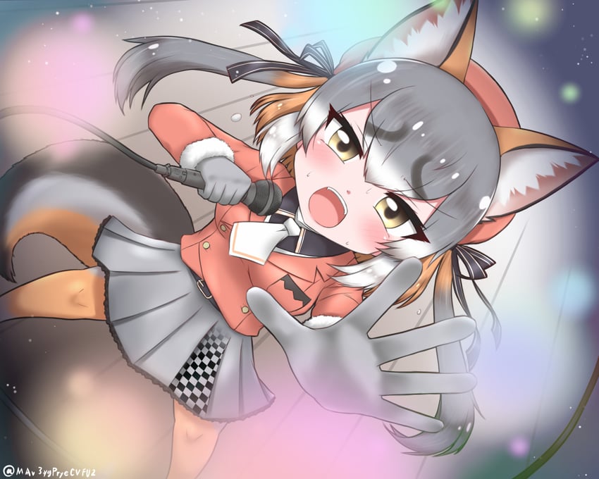 island fox (kemono friends and 1 more) drawn by mabuta_(mbt)
