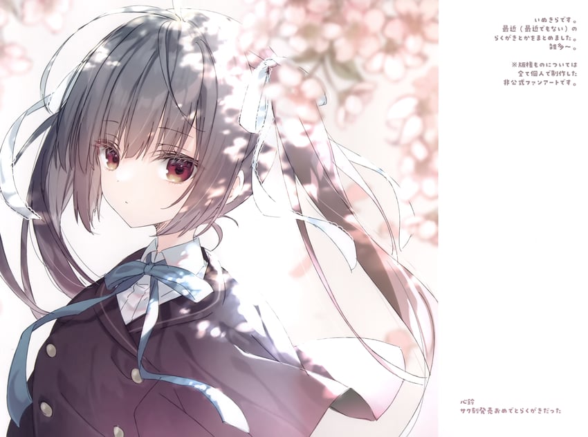 honma misuzu (sakura no uta and 1 more) drawn by inugami_kira