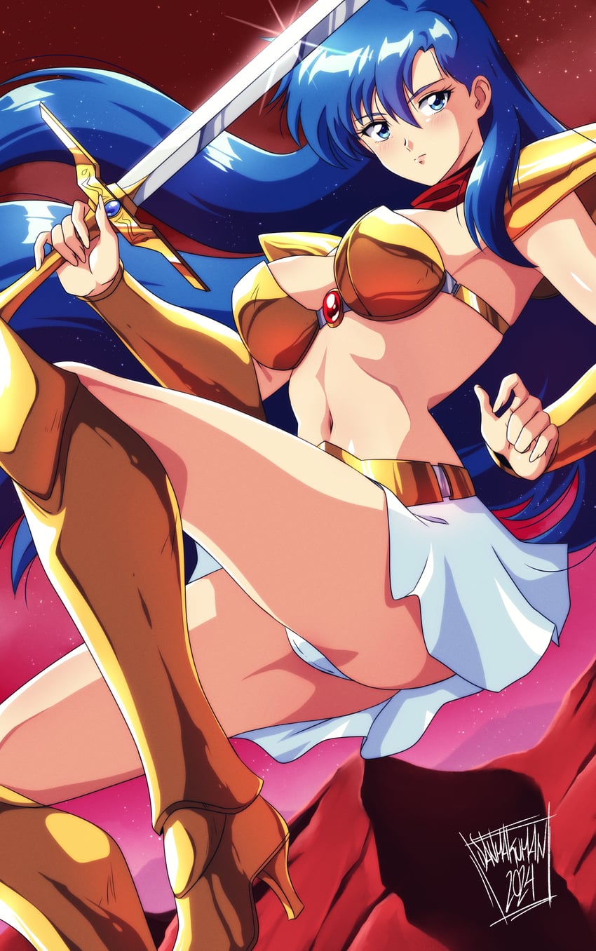 asou yuuko and valis (mugen senshi valis) drawn by danmakuman