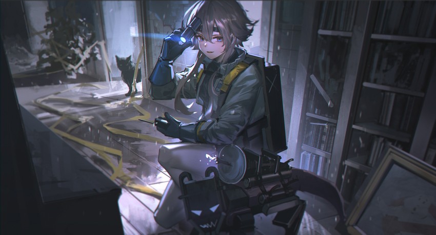 mayer and meeboo (arknights and 1 more) drawn by doren