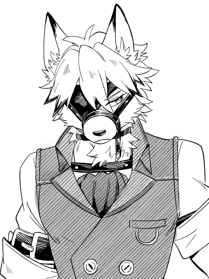 von lycaon (zenless zone zero) drawn by koge_(natsub_bkoge)