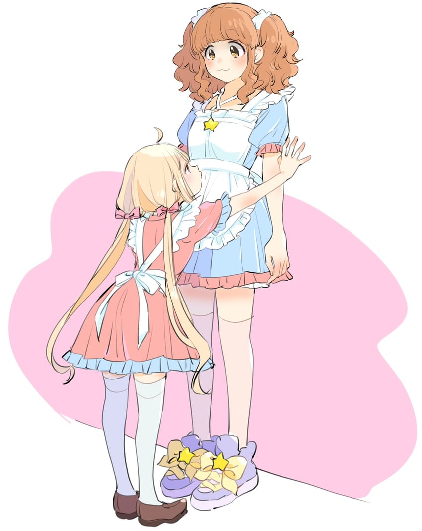 futaba anzu and moroboshi kirari (idolmaster and 1 more) drawn by kirakira_p_cyan