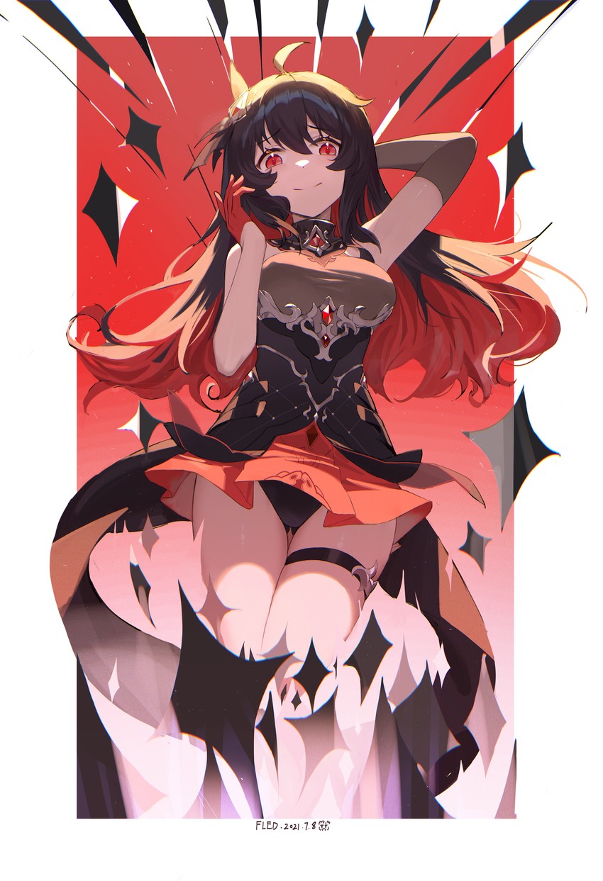 seele vollerei and seele (honkai and 1 more) drawn by fled