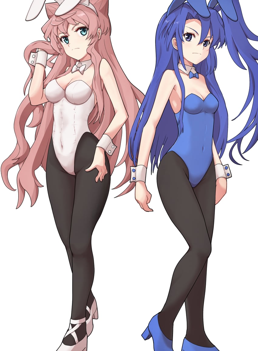 kazanari tsubasa and maria cadenzavna eve (senki zesshou symphogear) drawn by suzunari-sakuya