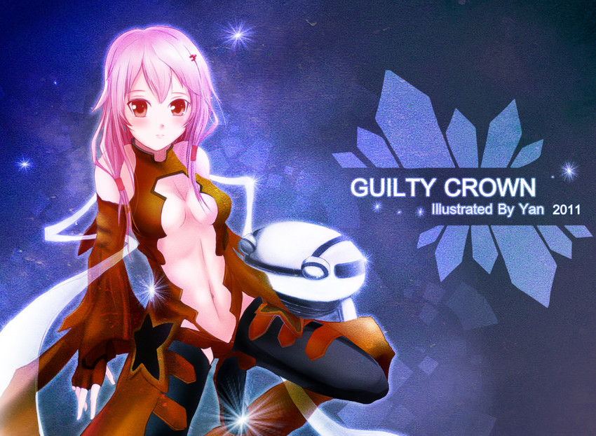 yuzuriha inori and fyu-neru (guilty crown) drawn by yan_(kingboy997)