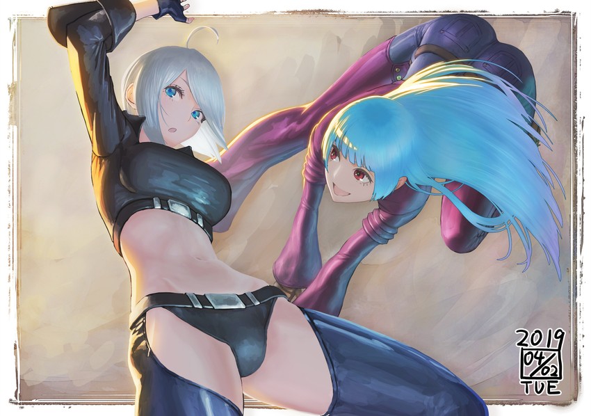 angel and kula diamond (the king of fighters and 3 more) drawn by ikeda_(cpt)
