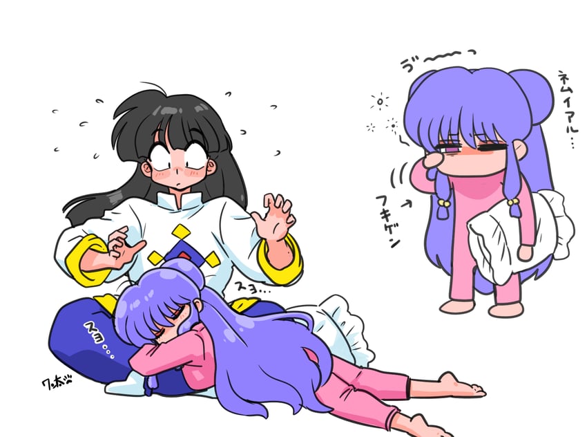 shampoo and mousse (ranma 1/2) drawn by wanta_(futoshi)