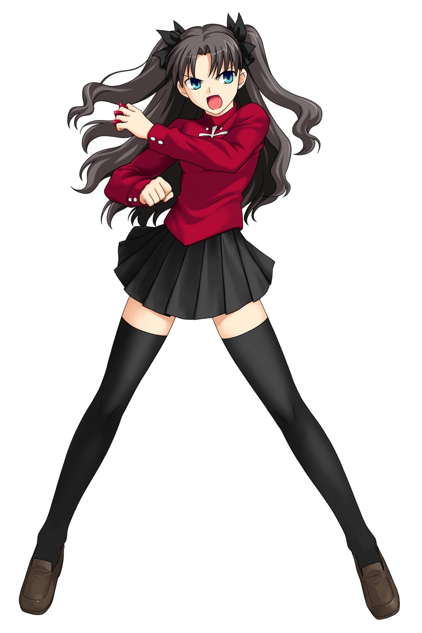 tohsaka rin (fate and 2 more) drawn by higurashi_ryuuji