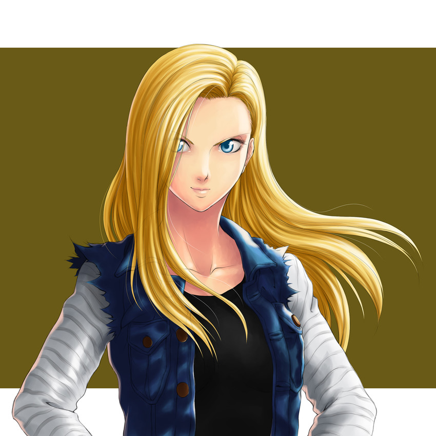 android 18 (dragon ball and 1 more) drawn by rxgdo