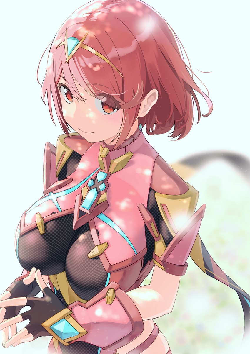 pyra (xenoblade chronicles and 1 more) drawn by mameroku