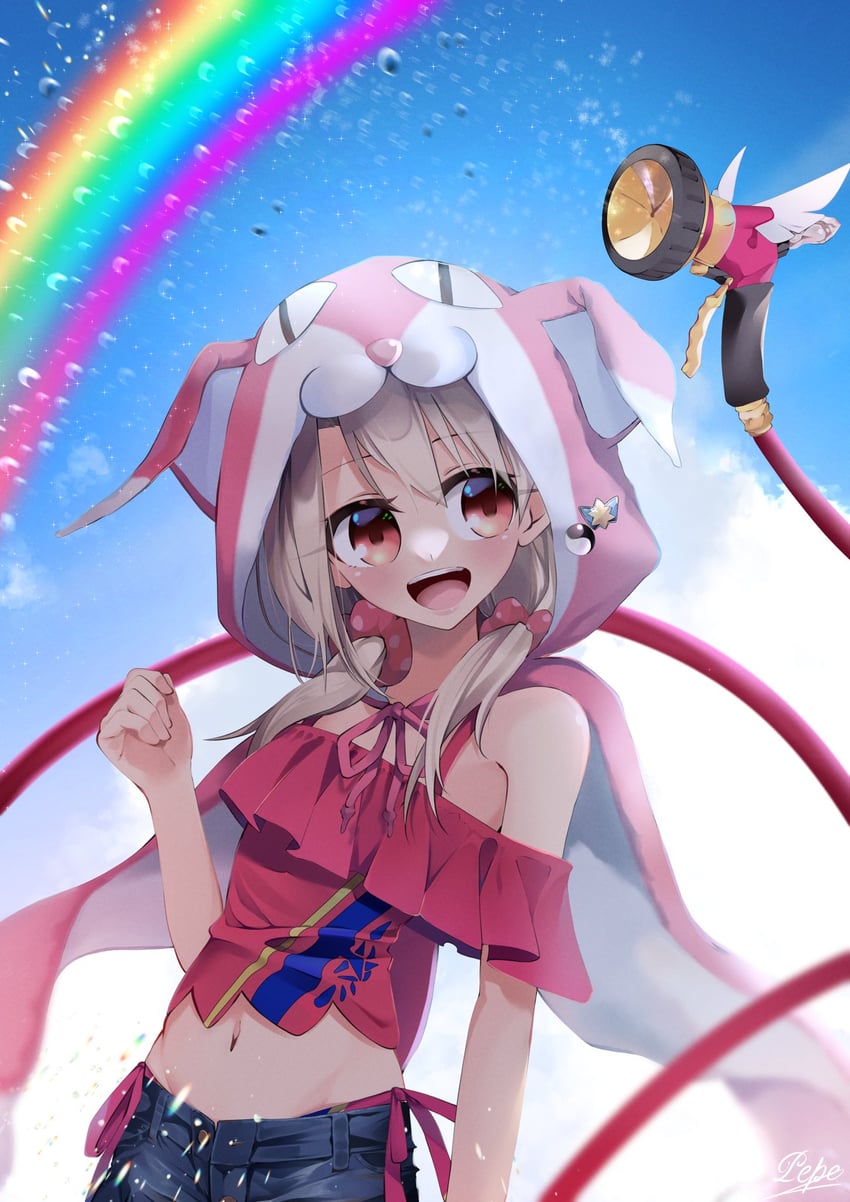 illyasviel von einzbern and magical ruby (fate and 1 more) drawn by pei_iriya