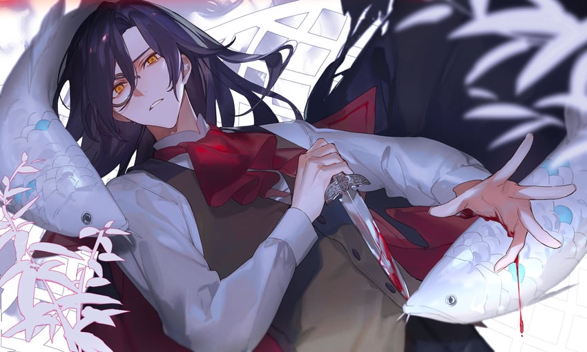 shellin burgundy (nijisanji and 1 more) drawn by shuukenyuu
