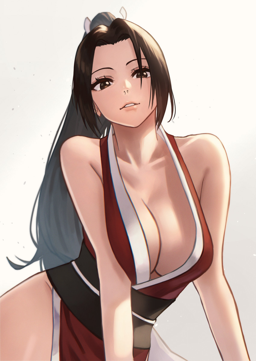 shiranui mai (the king of fighters and 1 more) drawn by hara_kenshi