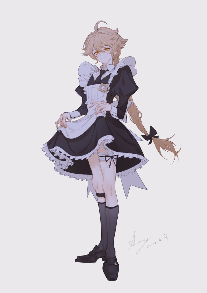 aether (genshin impact) drawn by aoma_(xuanzexuexi)