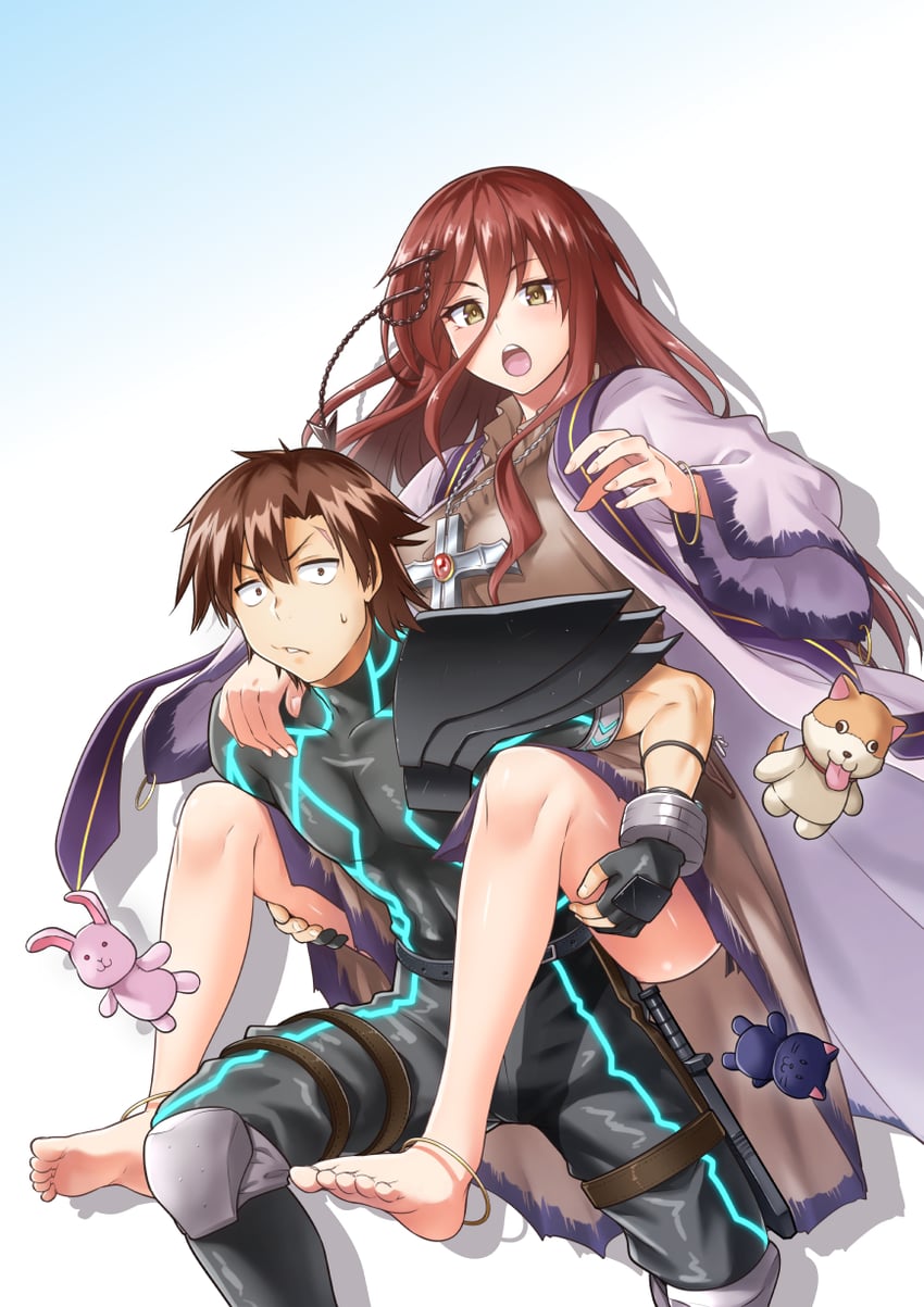 grimm and agent number six (sentouin hakenshimasu!) drawn by kiasa