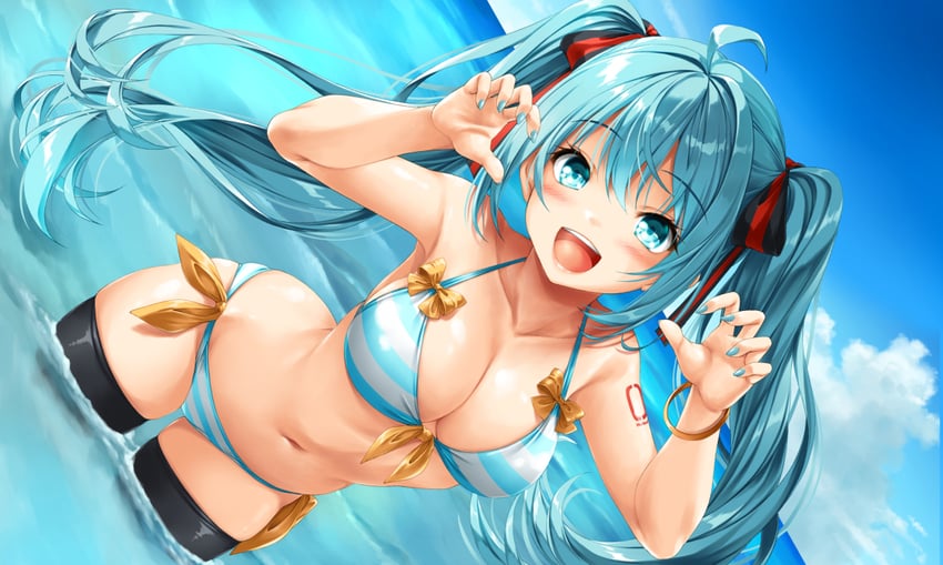 hatsune miku (vocaloid) drawn by kamiya_tomoe