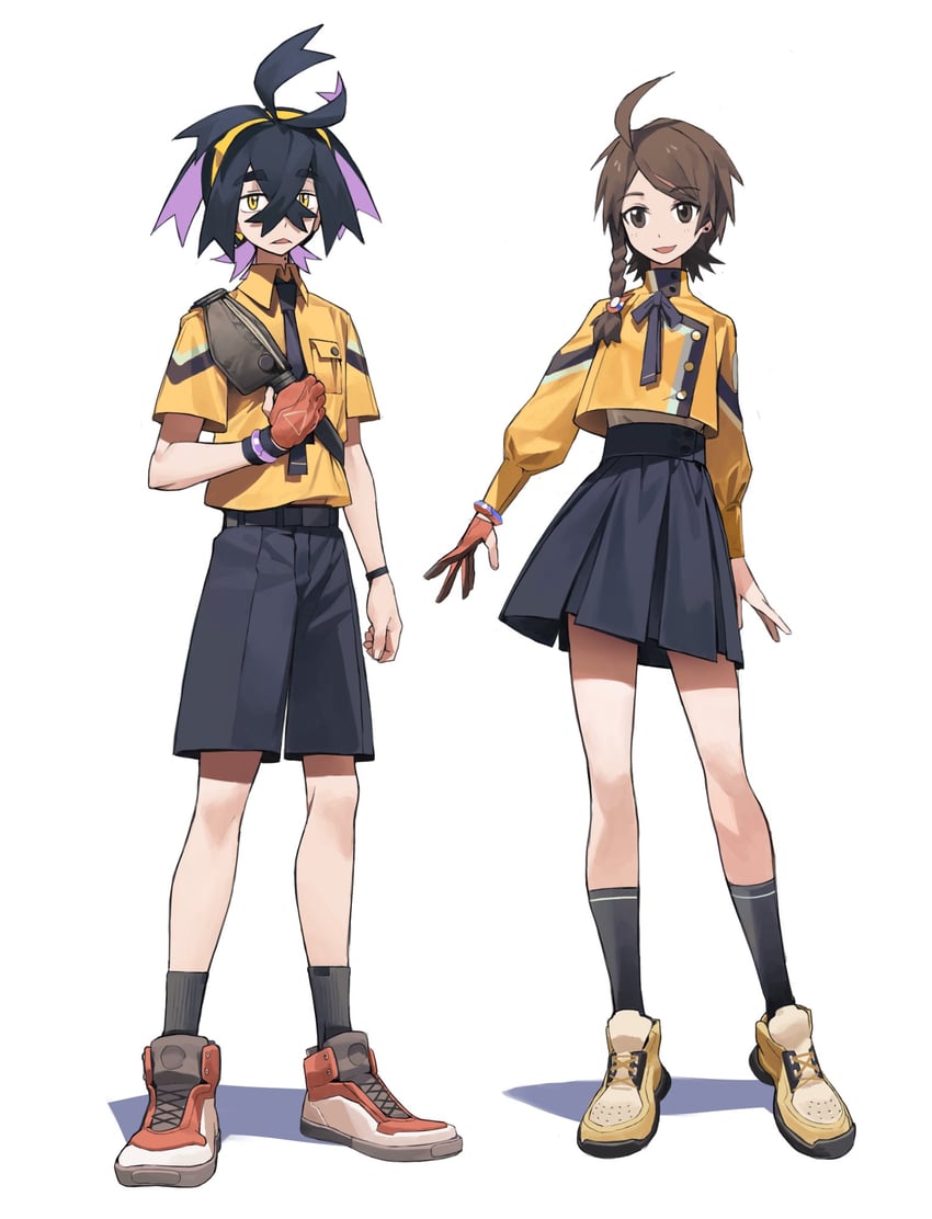kieran and juliana (pokemon and 1 more) drawn by knifedragon