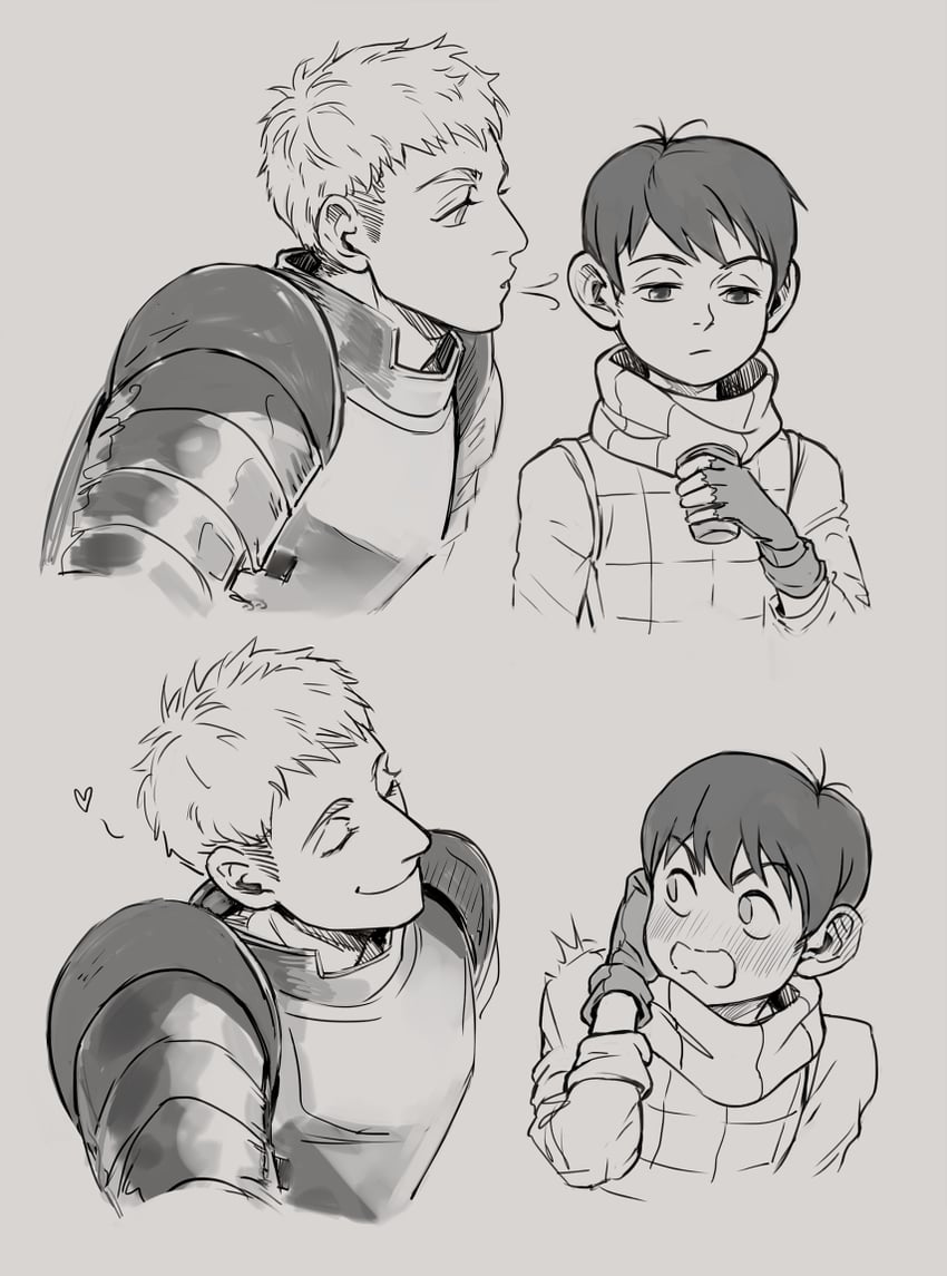 laios touden and chilchuck tims (dungeon meshi) drawn by vasiliy-plumber