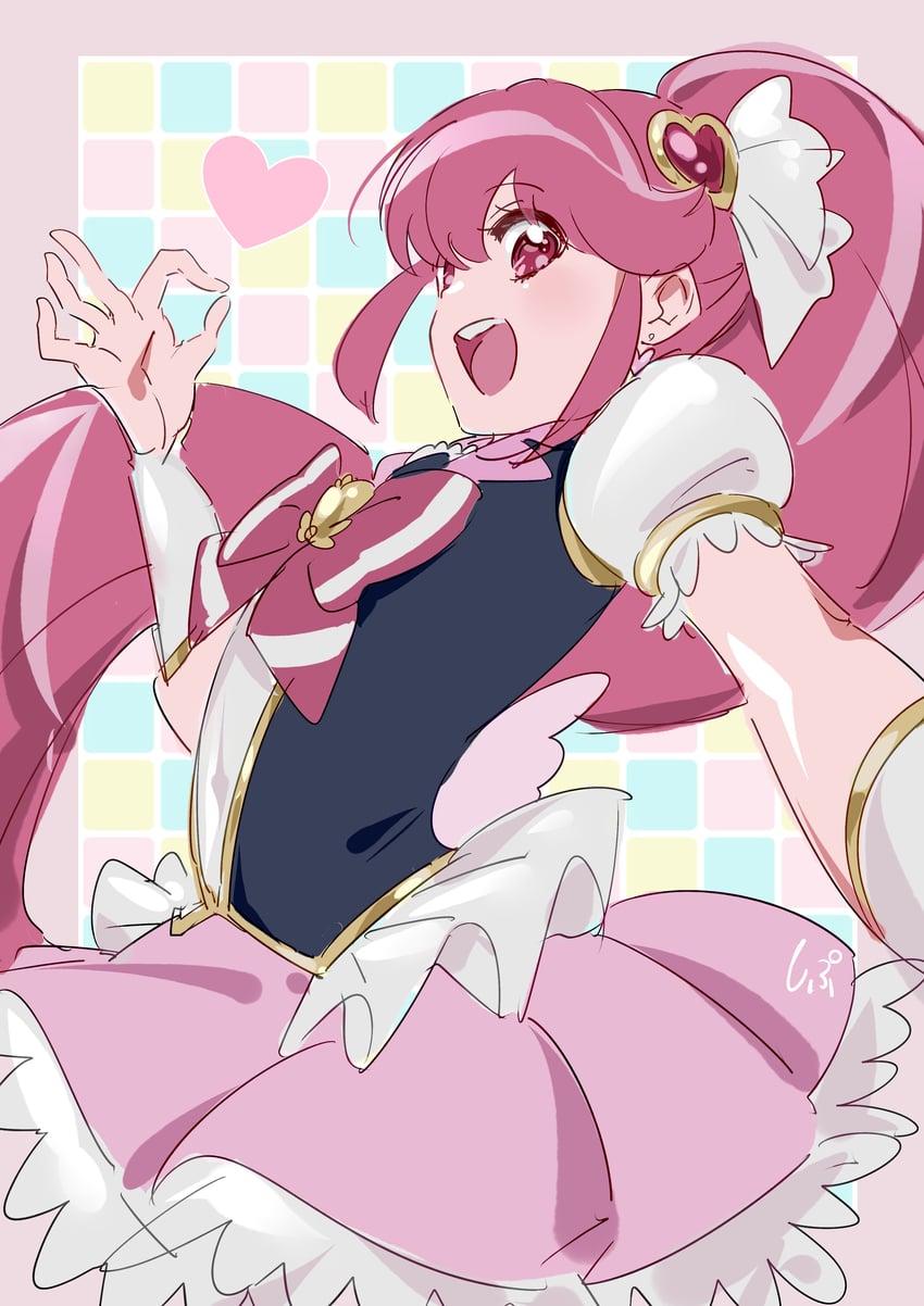 aino megumi and cure lovely (precure and 1 more) drawn by shipu_(gassyumaron)
