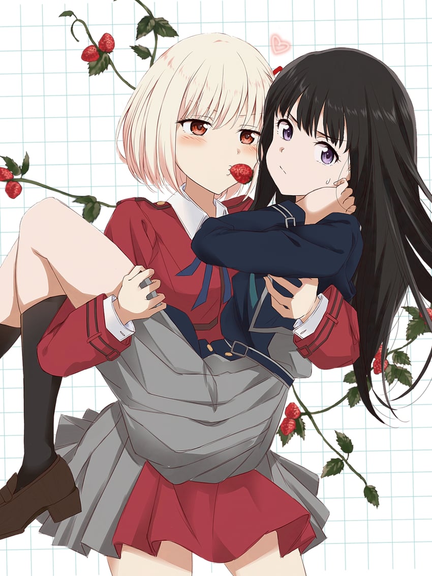 nishikigi chisato and inoue takina (lycoris recoil) drawn by saint_laurent_paris