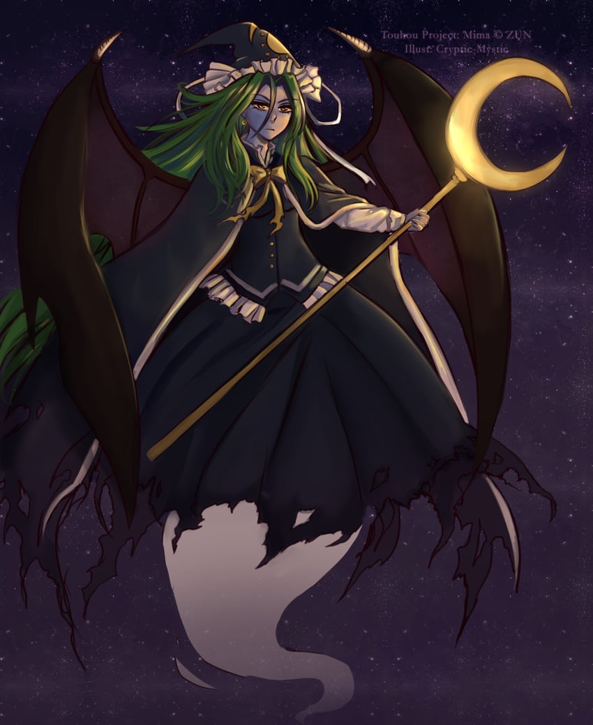 mima (touhou) drawn by cryptmyst