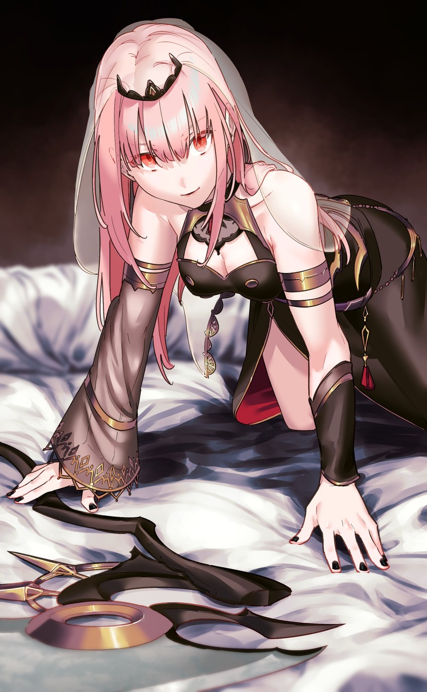 mori calliope (hololive and 1 more) drawn by mstm